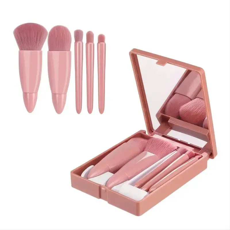 5pcs Travel Size Makeup Brushes Set Mini Makeup Brushes, Small