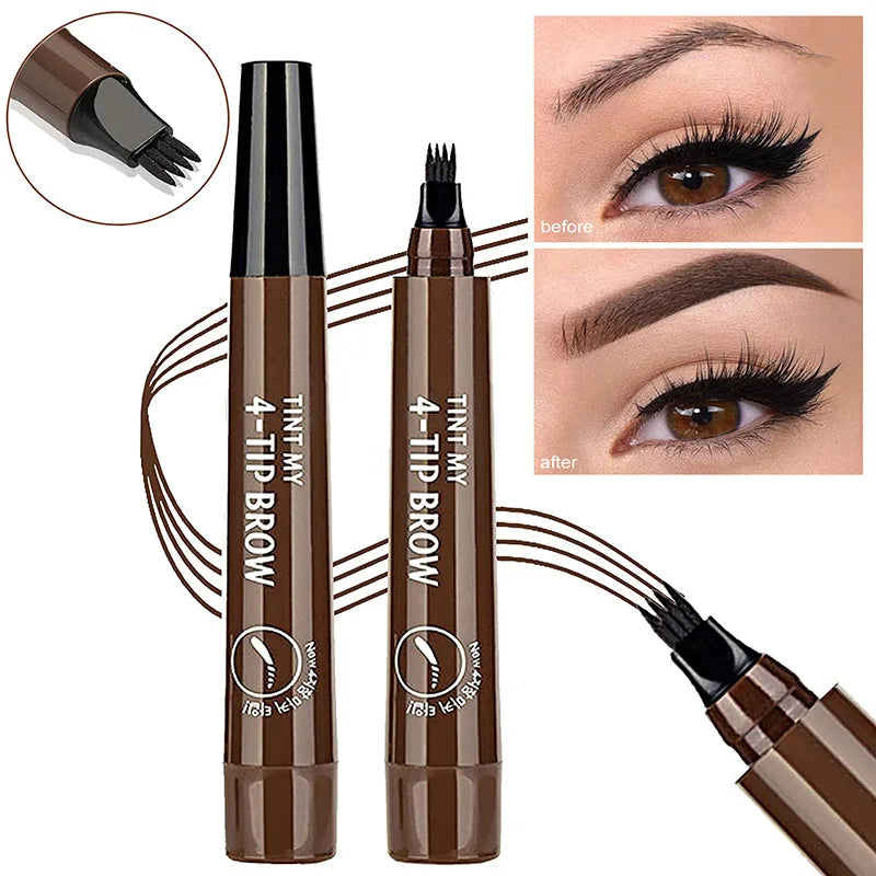 4 Point Eyebrow Pencil Maquillajes Para Mujer Waterproof Liquid