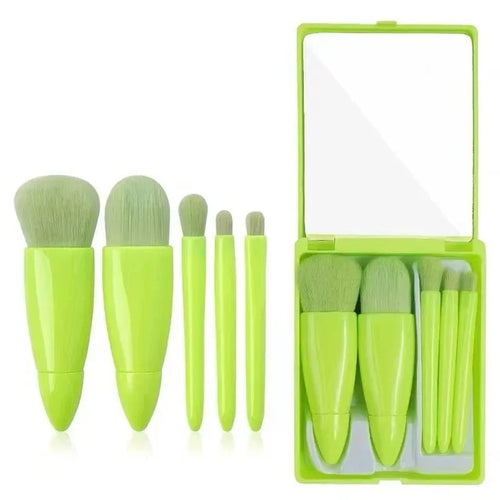 5pcs Travel Size Makeup Brushes Set Mini Makeup Brushes, Small