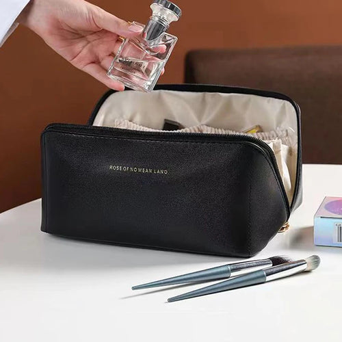 Cosmetic Bag PU Leather Large-capacity Travel Cosmetics Storage Bags