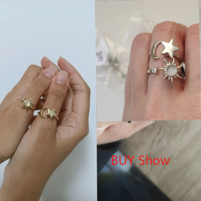 Anti Stress Anxiety Fidget Rings for Women Satinless Steel Spinner