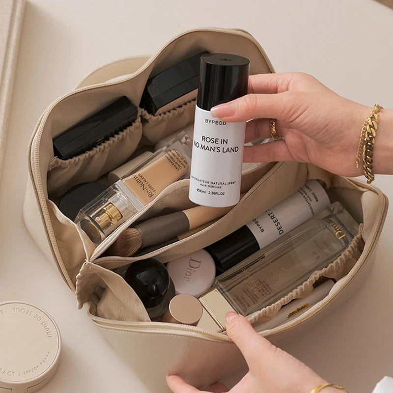 Cosmetic Bag PU Leather Large-capacity Travel Cosmetics Storage Bags