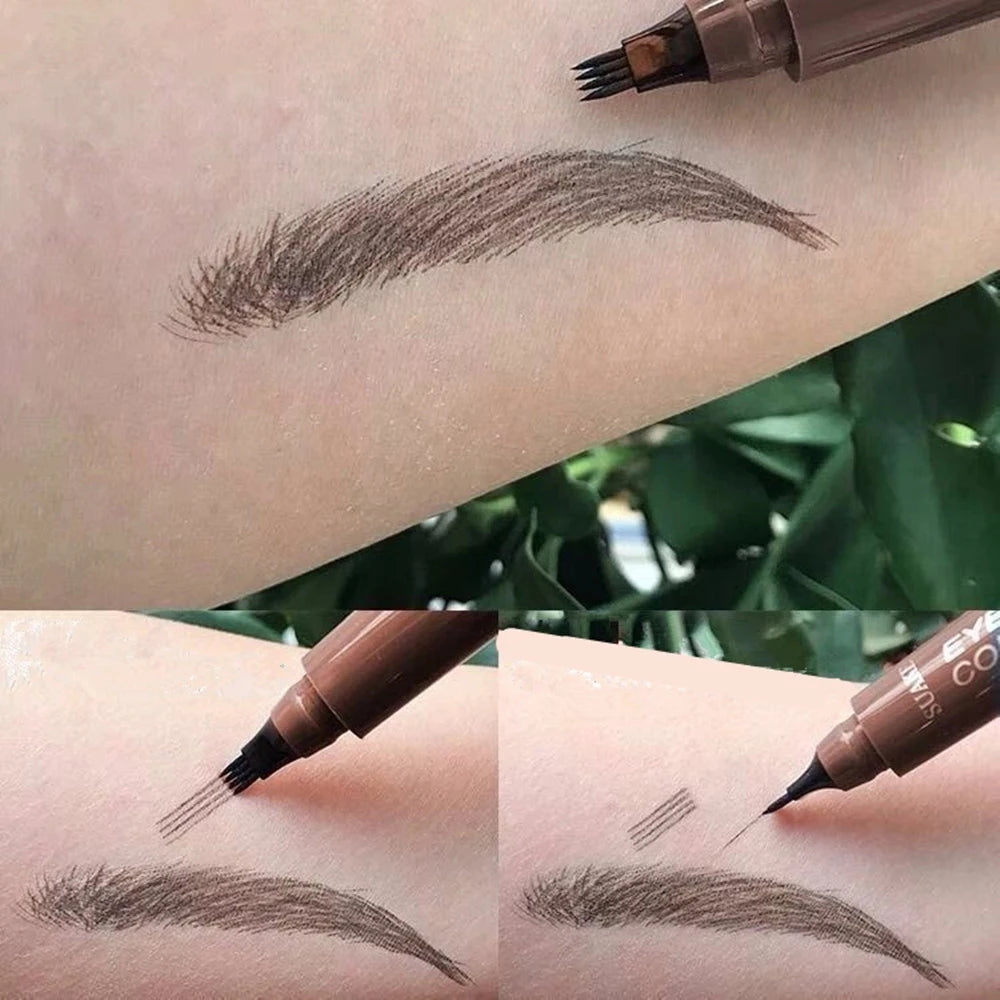 4 Point Eyebrow Pencil Maquillajes Para Mujer Waterproof Liquid